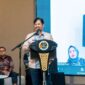 SAMBUTAN-Kepala Kantor Wilayah BPN Provinsi Kepulauan Riau, Bapak Nurus Sholichin, A.Ptnh., M.M, saat sambutan dalam peluncuran Layanan Peralihan Elektronik Tahun 2025. (Foto Ist).