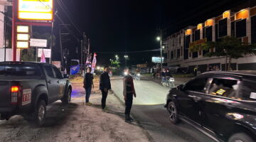 KRYD Malam Libur, Tim Resmob Polres Simalungun Sisir Pintu Tol Sinaksak Cegah Geng Motor dan Balap Liar